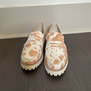 Dolce vita cow print shoes